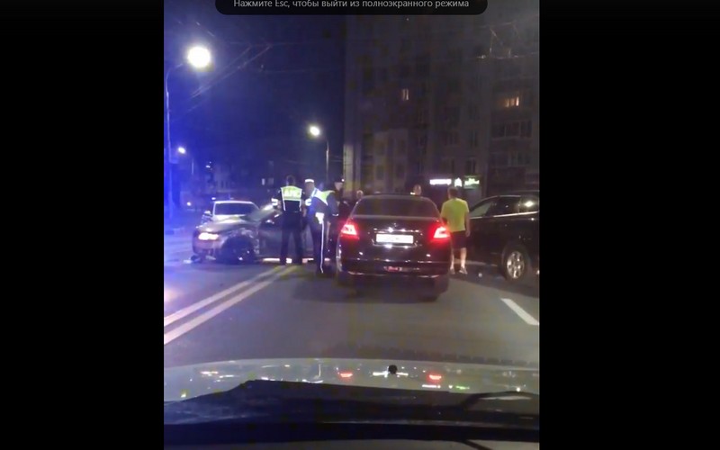 В Брянске появилось видео задержания участника ДТП на улице Дуки