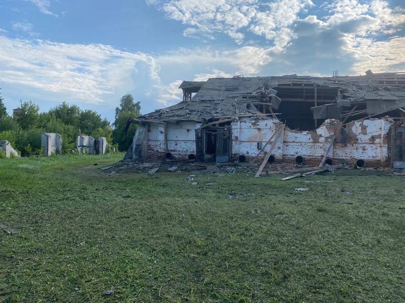 Появились очередные снимки последствий обстрела со стороны Украины брянского поселка Климово
