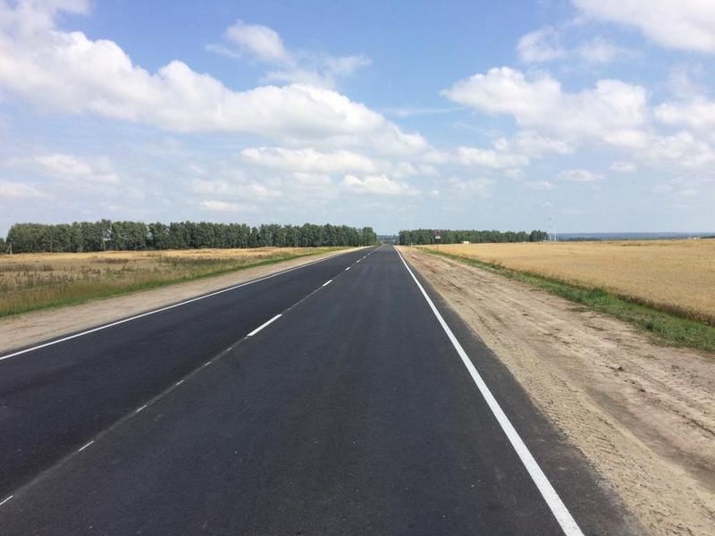 Завершен капремонт дороги от въезда в поселок Локоть до трассы «Украина» в Брянской области