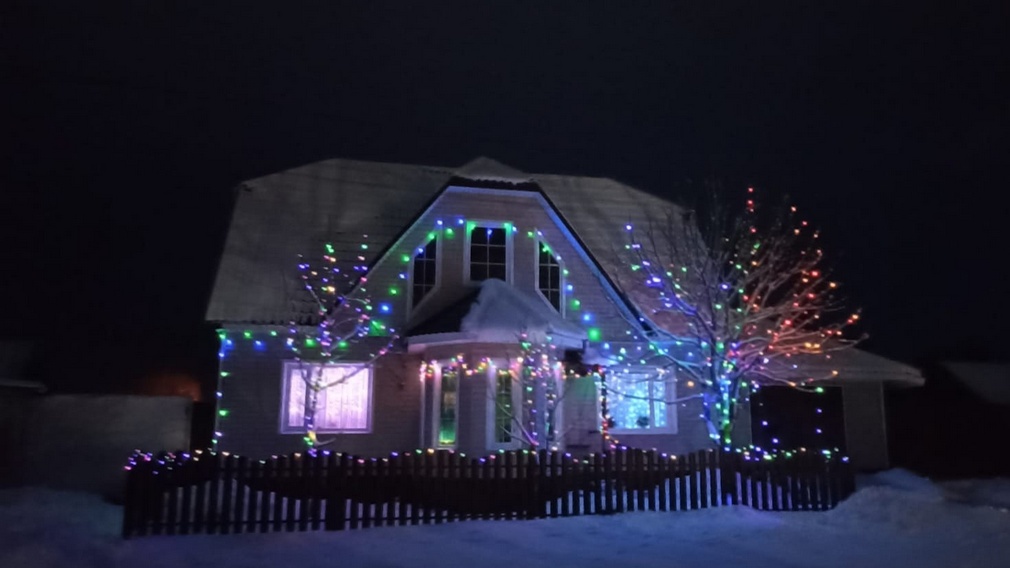 В Дятьковском районе Брянщины местные жители наткнулись на сказочный новогодний домик