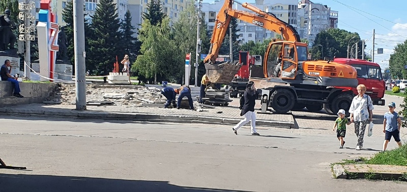 В Брянске стартовал ремонт площади Партизан