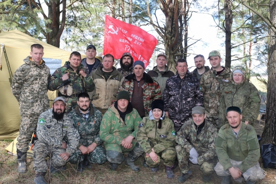В Брянской области поисковики нашли останки 9 бойцов Красной армии