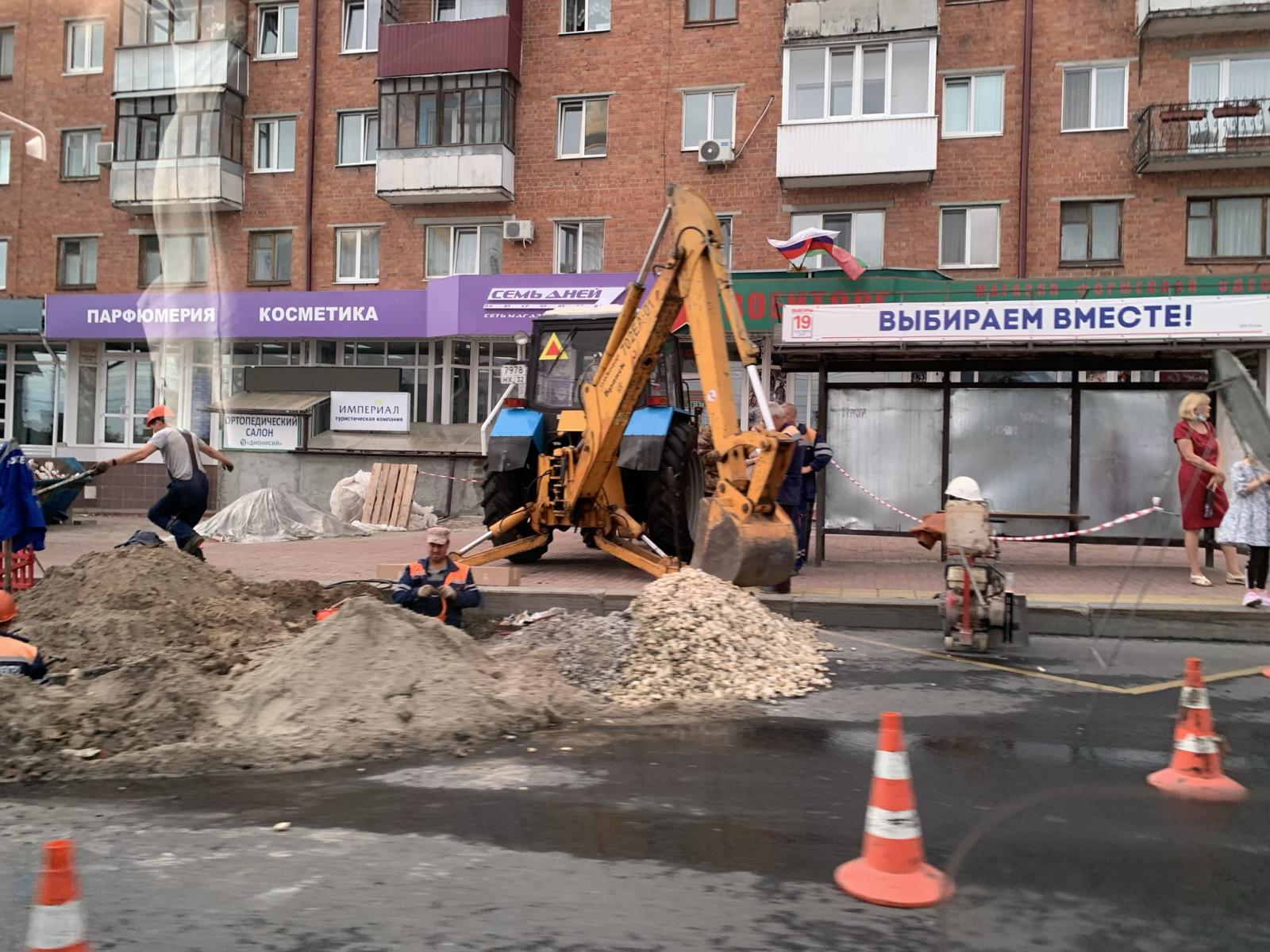 В Брянске потратили 45 млн рублей на ремонт улицы Тельмана