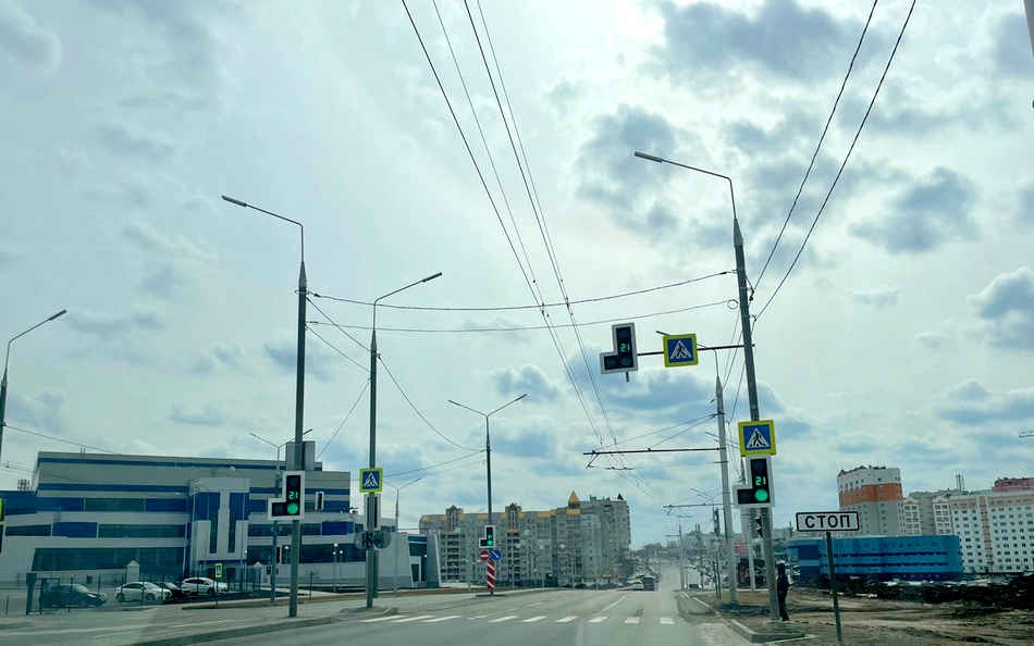 В Брянске включили светофор на месте ДТП с тремя детьми