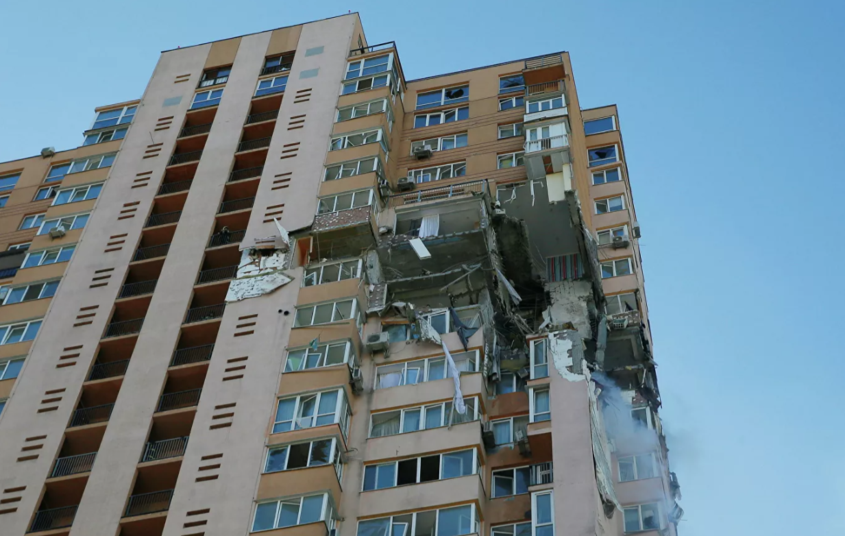 Снаряд, попавший в жилой дом в Киеве, был украинским