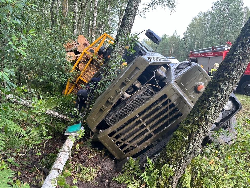 В ДТП на трассе под Брянском погиб 53-летний водитель лесовоза