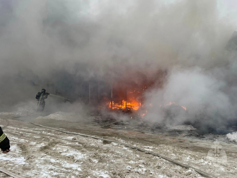 Загоревшиеся в Володарском районе Брянска павильоны потушили