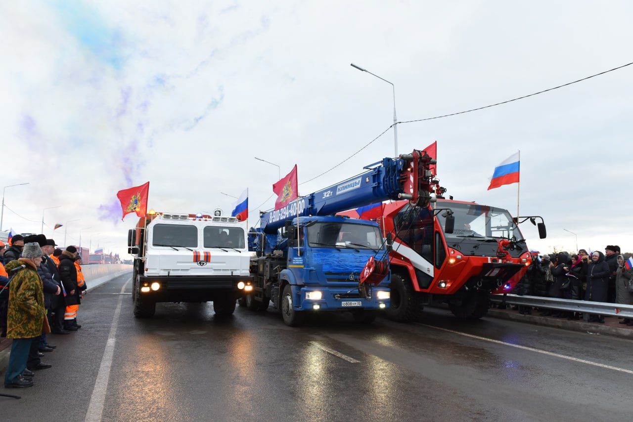 В Брянске торжественно открыли движение по Славянскому мосту