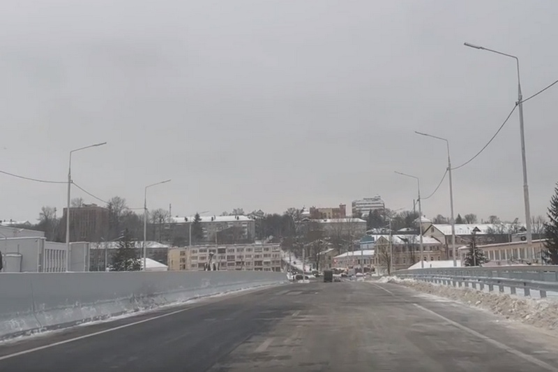 Поездку по открывшемуся в Брянске Славянскому мосту сняли на видео