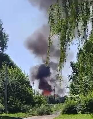 Появилось видео последствий обстрела со стороны ВСУ брянского села Зерново