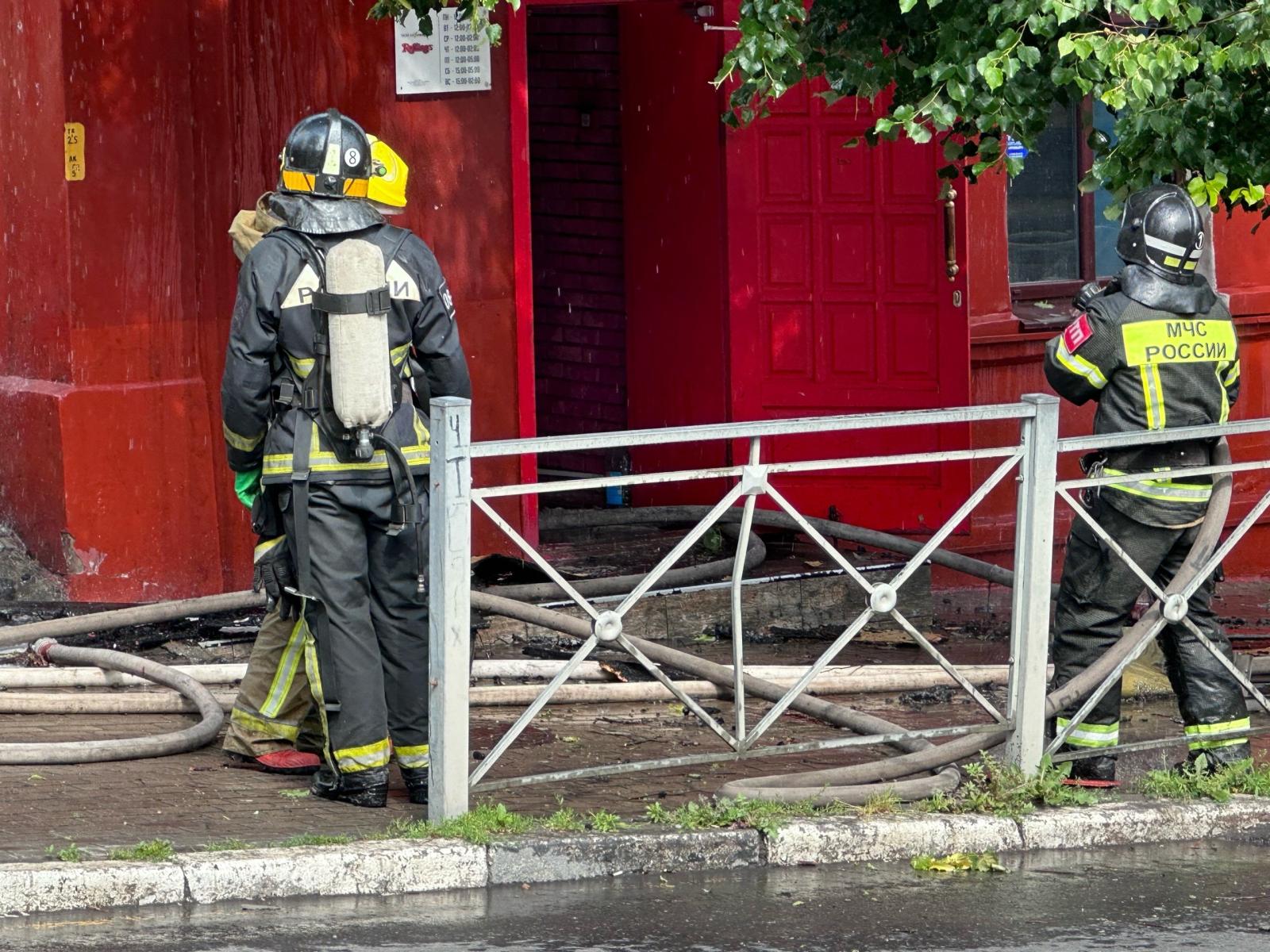 Пожар в брянском баре Rolling's потушили