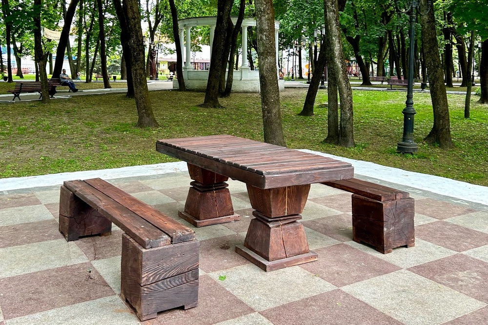 В брянском парке-музее имени А.К. Толстого появился шахматный стол