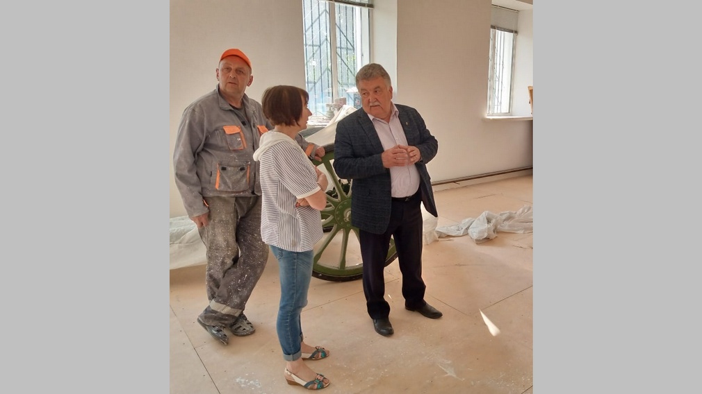 В Унечском краеведческом музее продолжается процесс капитального ремонта
