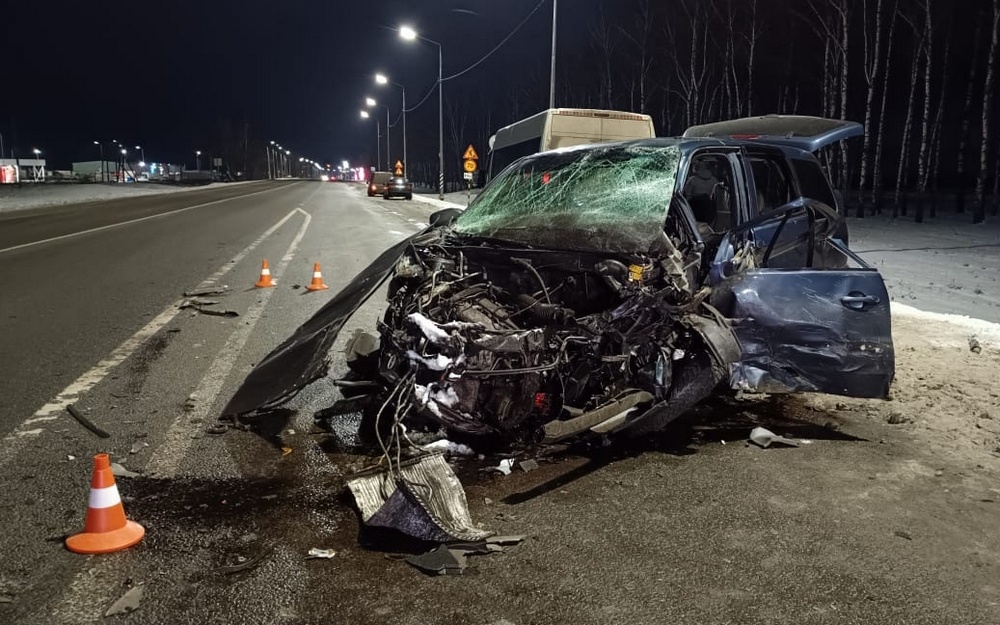 В массовом ДТП на трассе под Брянском погибли двое водителей