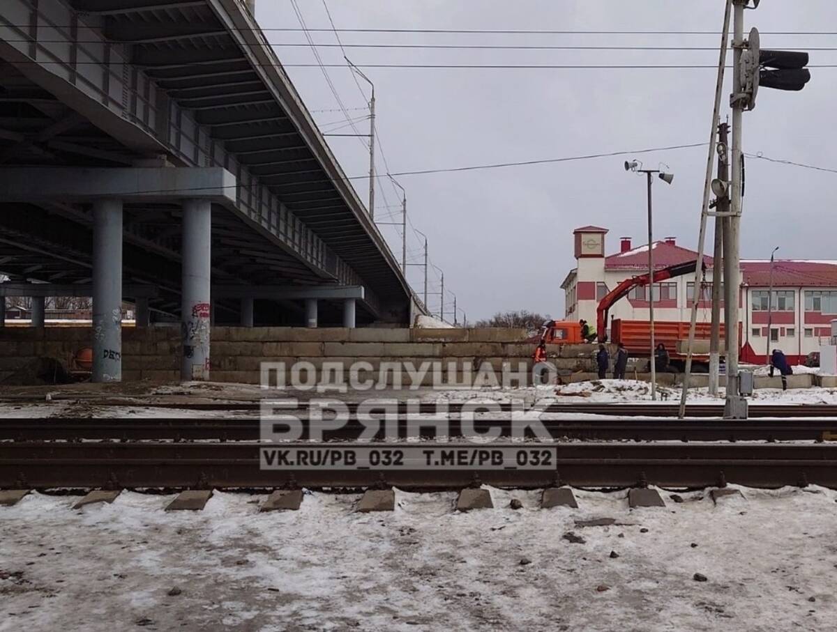 В Бежицком районе Брянска горожан возмутила построенная бетонная стена под Литейным путепроводом