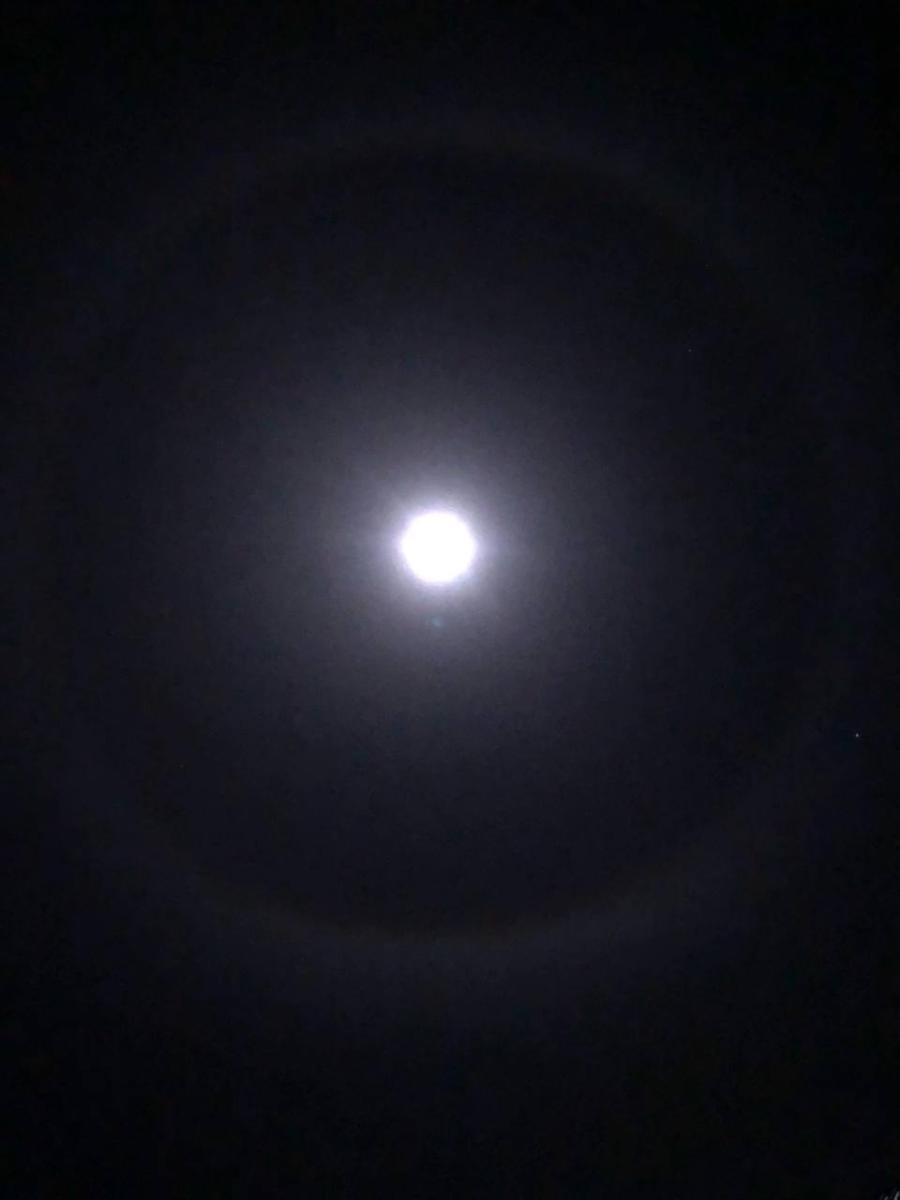В небе над Брянском сфотографировали лунное гало
