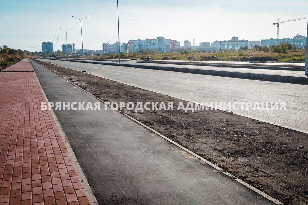 В Советском районе Брянска идет строительство двух четырехполосных дорог