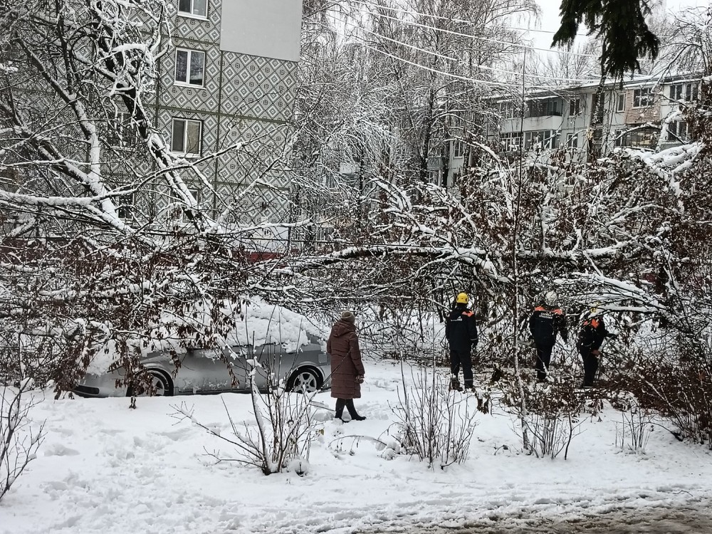 Дворы Брянска утонули в непролазной снежной каше