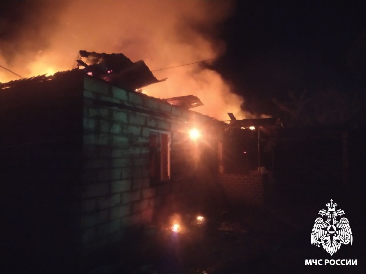 В Городище Погарского района Брянской области  14 сентября произошёл пожар