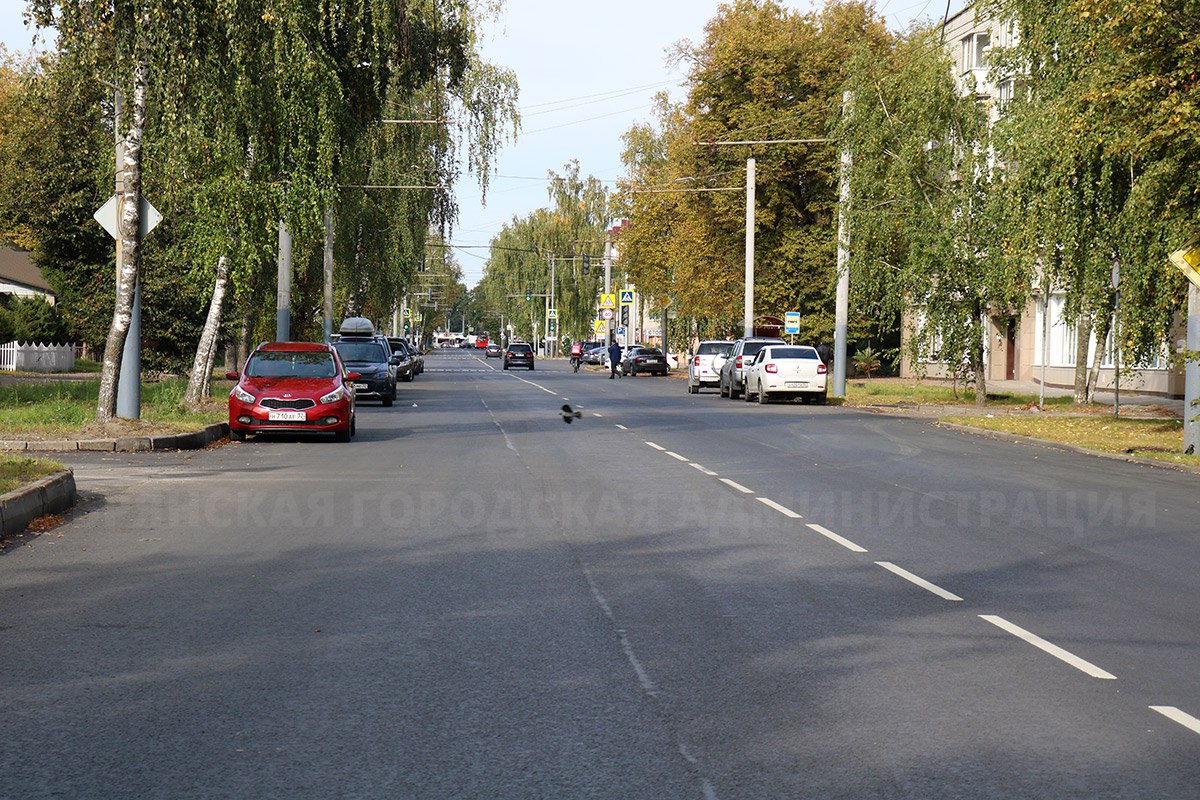 В столице Брянщины отремонтировали улицу 22-го Съезда КПСС