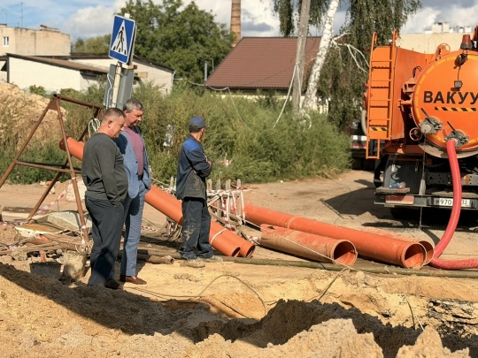 В Клинцах вплотную занялись системой водоотведения
