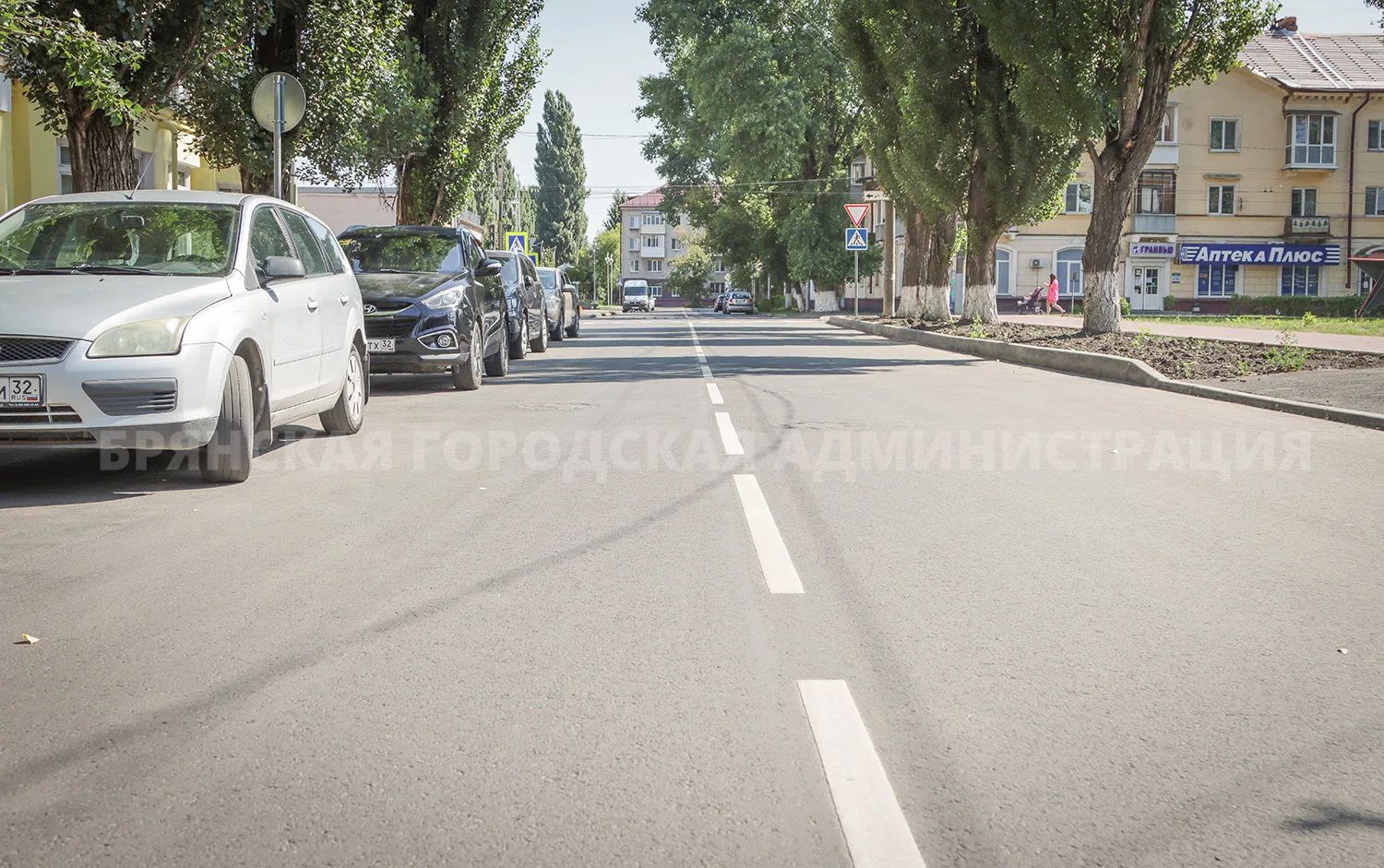 На улице Клары Цеткин в Брянске проведена укладка асфальта