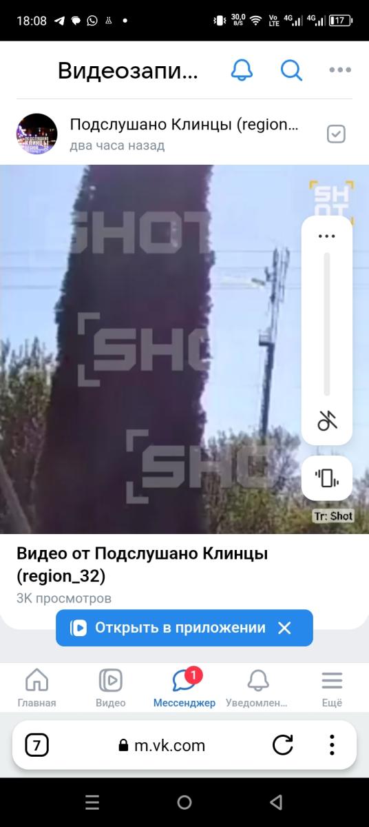 Вражеские военные хотели получить изображение на фоне брянской сотовой вышки с украинским флагом