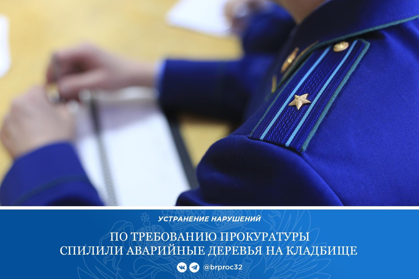 В Клетнянском районе Брянщины устранили аварийную ситуацию на кладбище