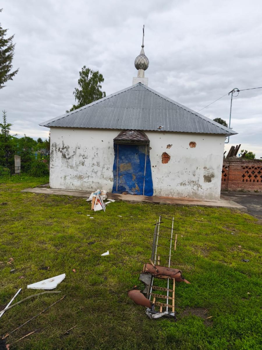 В брянском Севске из-за вражеского налёта пострадал храм