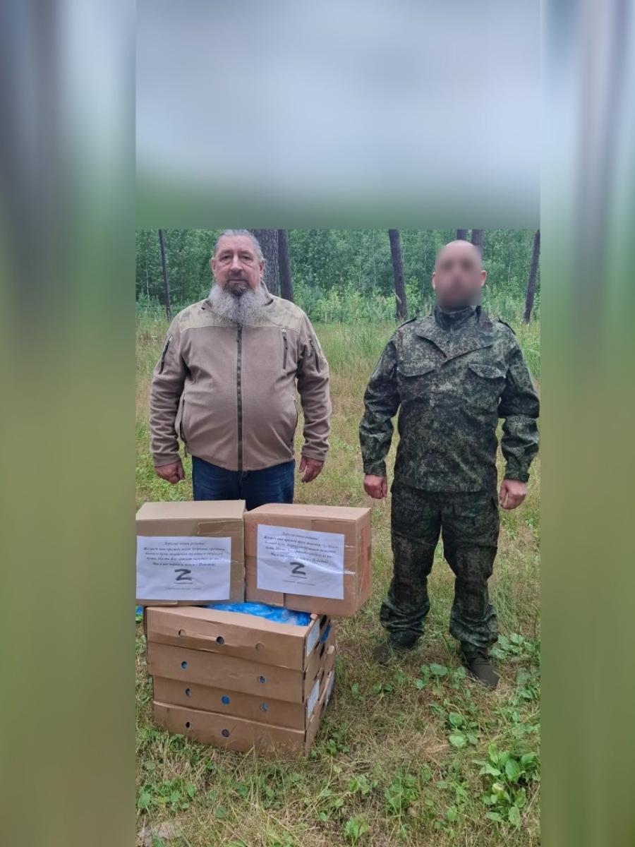 Брянский священники в очередной раз окащал помощь бойцам «Севера»