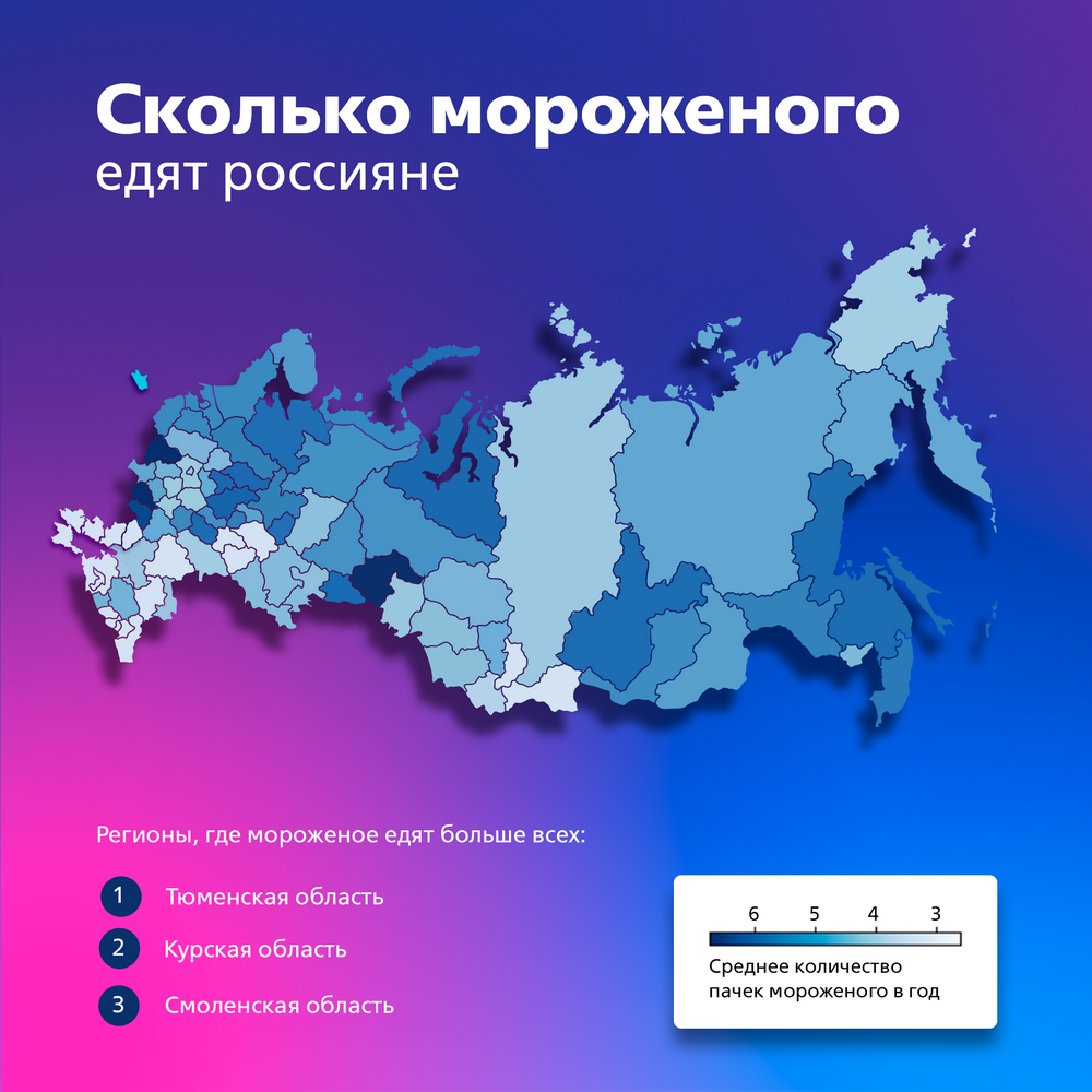 Жители ЦФО возглавляют российский рейтинг любителей мороженого
