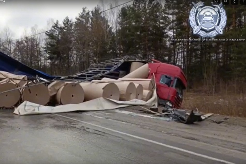 Появилось видео с места жуткого ДТП с автобусом в Карачевском районе