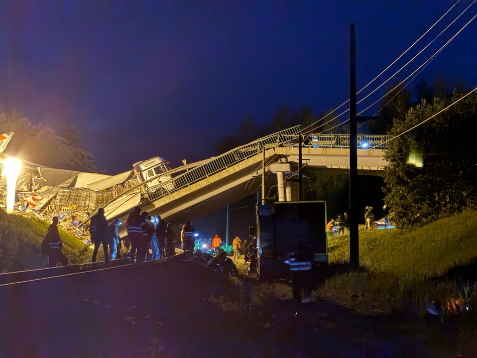 Ремонт подорванного ВСУ моста в Брянской области идет без остановок
