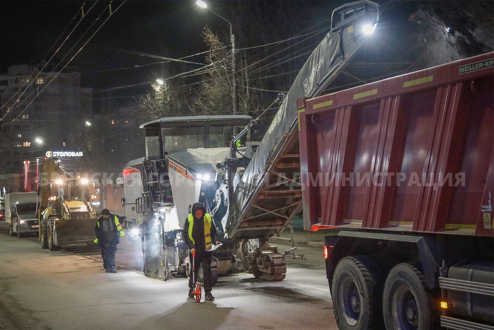 Ночью на улицу Советскую в Брянске выйдет дорожная техника