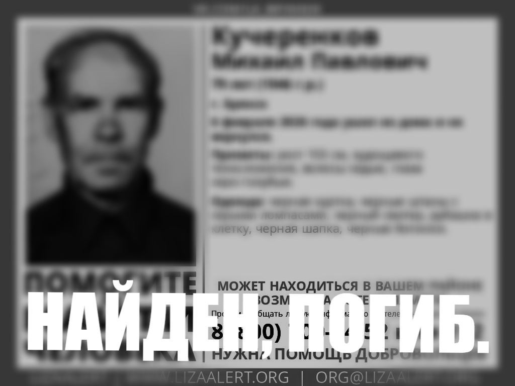 В Брянске нашли тело пропавшего пенсионера