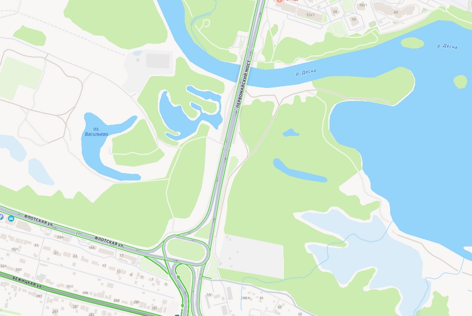 В Брянске рассосалась пробка, возникшая из-за ДТП на Первомайском мосту