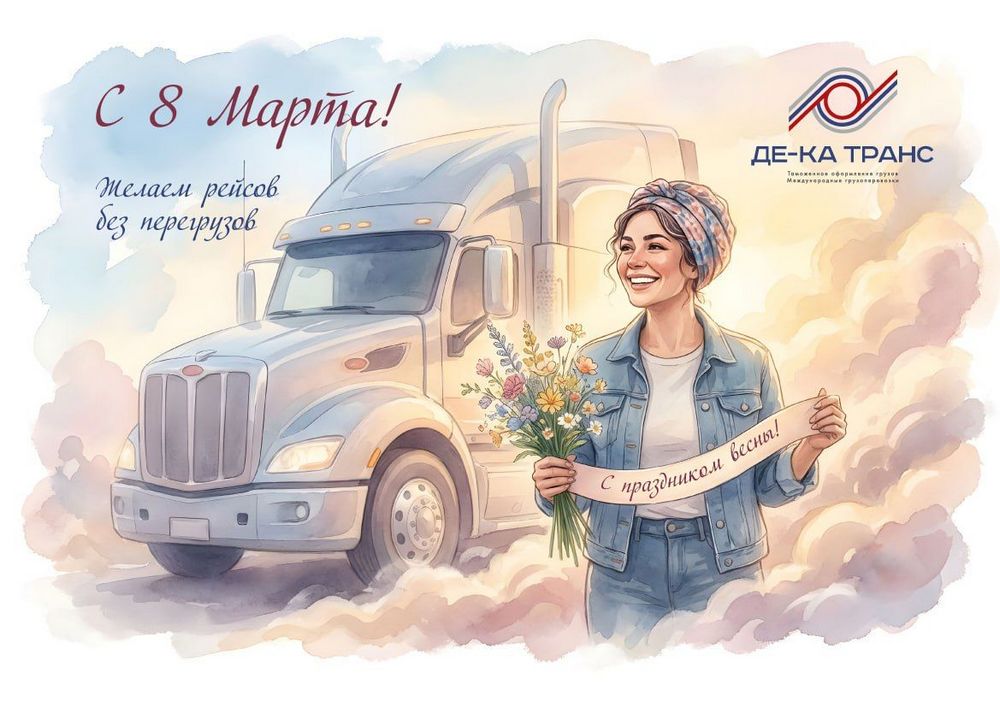 ООО «ДЕ-КА ТРАНС» поздравляет жительниц Брянской области с 8 Марта