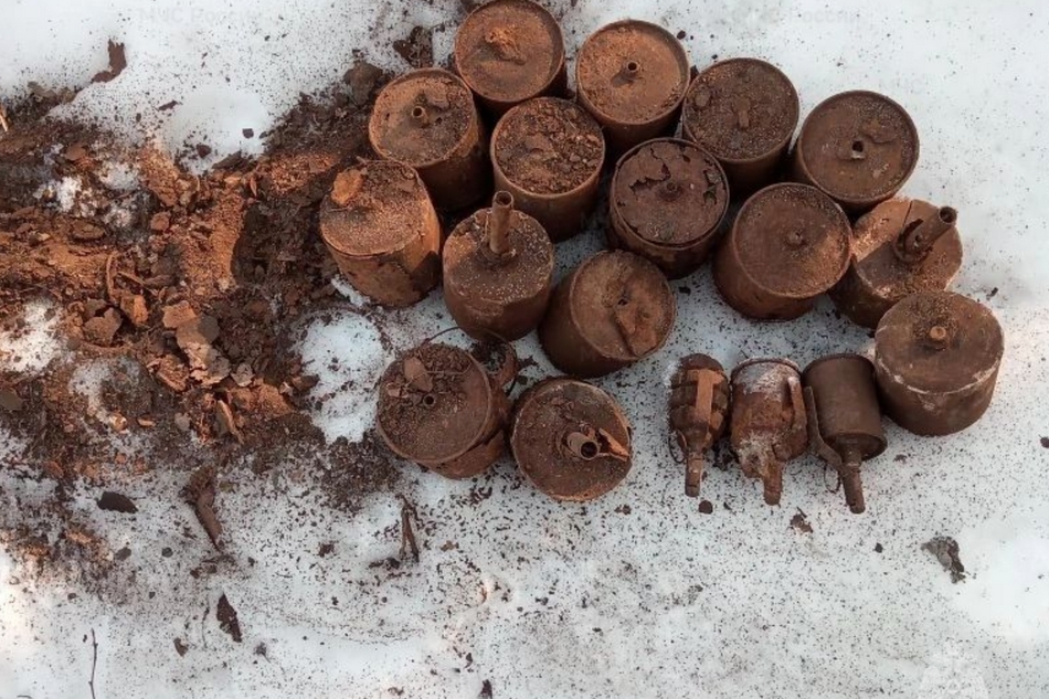 Взрывоопасный «букет». Под Брянском нашли два десятка бомб и снарядов